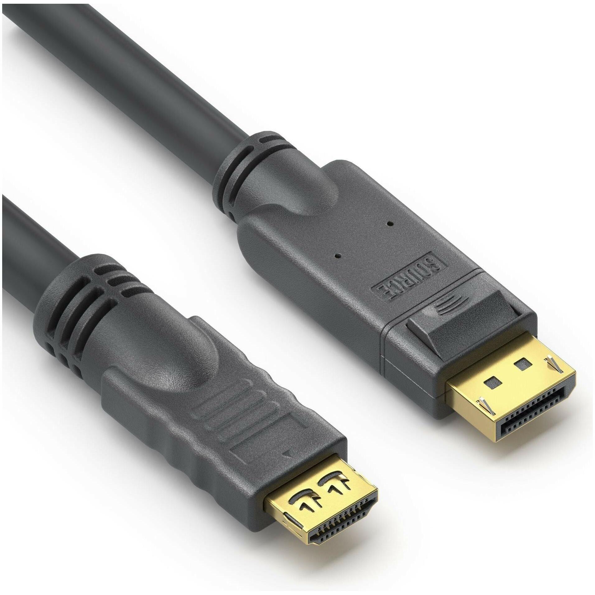 Purelink DisplayPort zu HDMI Kabel 4K - PureInstall 5,00m (5 m, DisplayPort), Video Kabel
