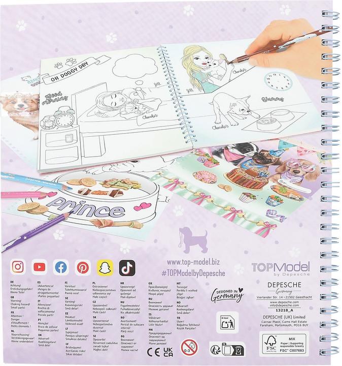 Produktbild Magni Depesche TOPModel Malbuch Create your TOPModel Doggy 1,5x21x22cm