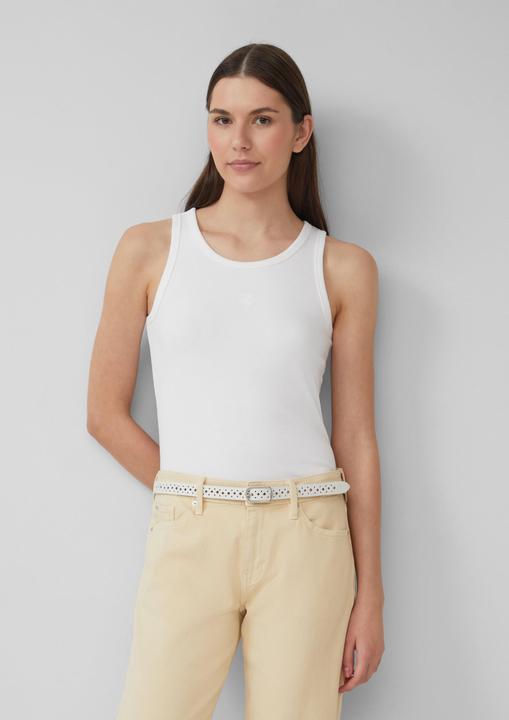 Actual product image S.Oliver Taillengürtel Gemusterter Ledergürtel mit Dornschliesse (95)