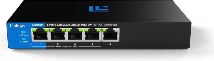 Linksys Switch PoE Non Gestito Multi-Gig 2.5G a 5 Porte (5 Ports)