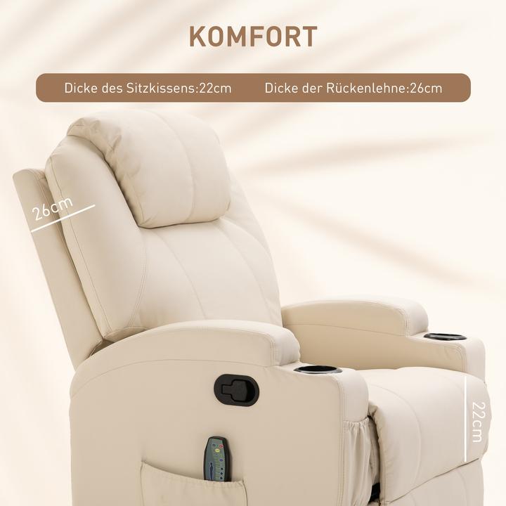 Produktbild Homcom Massagesessel mit Liegefunktion