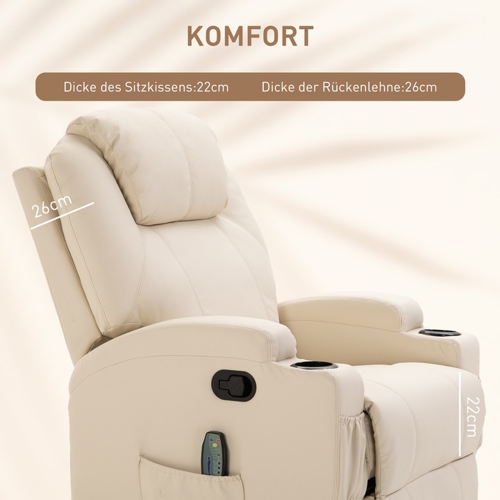 Actual product image Homcom Massage chair with reclining function