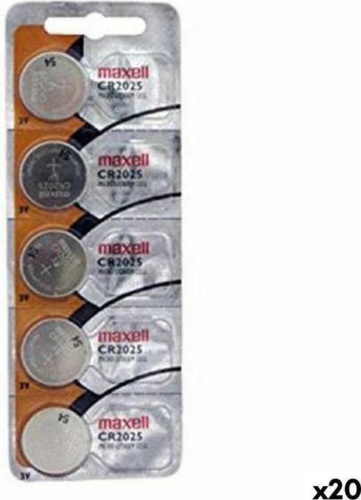 Immagine prodotto Maxell 18586200 (5 pz., CR2025, 170 mAh)