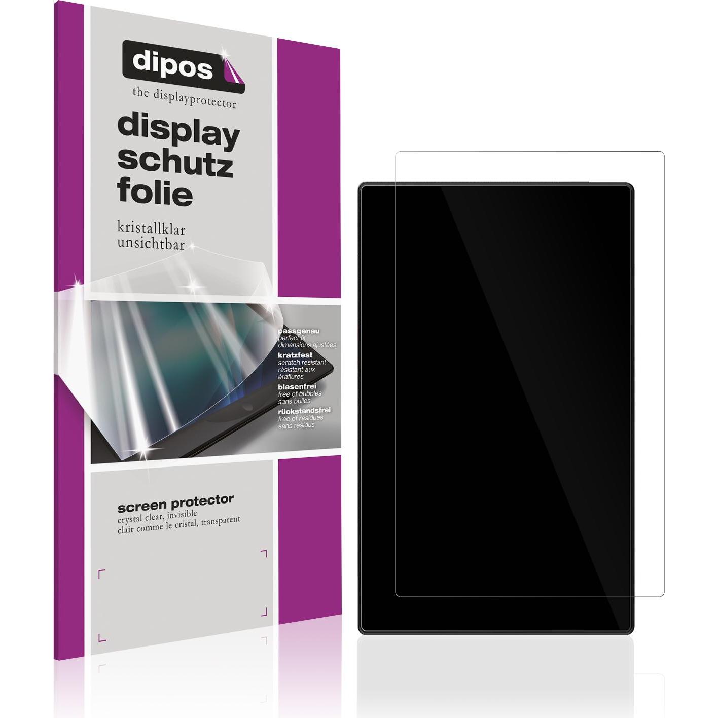 Dipos, Fahrzeug Navigation Zubehör, Schutzfolie Klar für Pashlysh RC04 9 Zoll Display