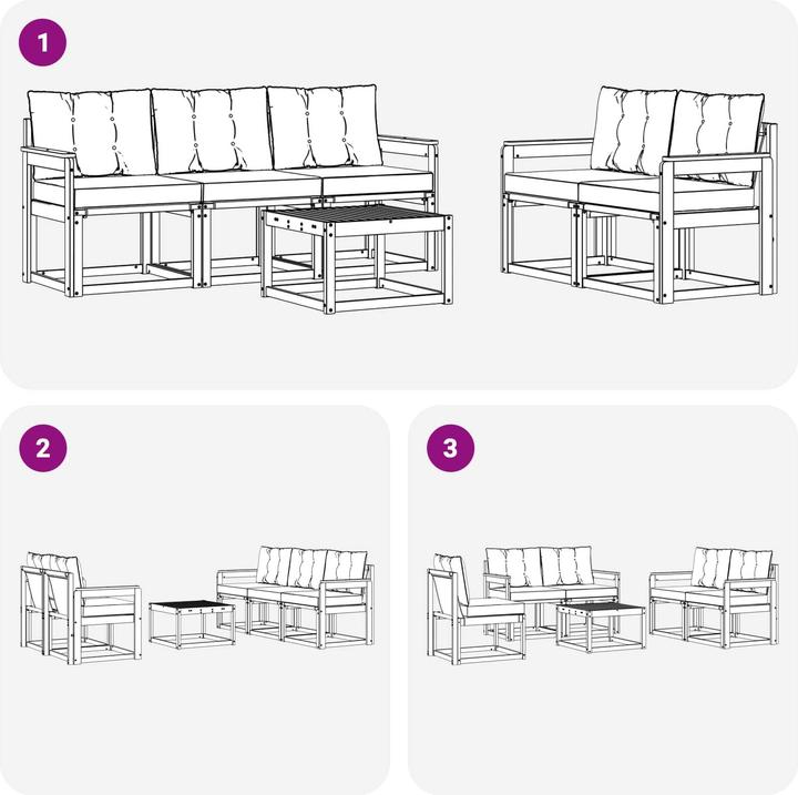 Produktbild vidaXL Outdoor-Sofa