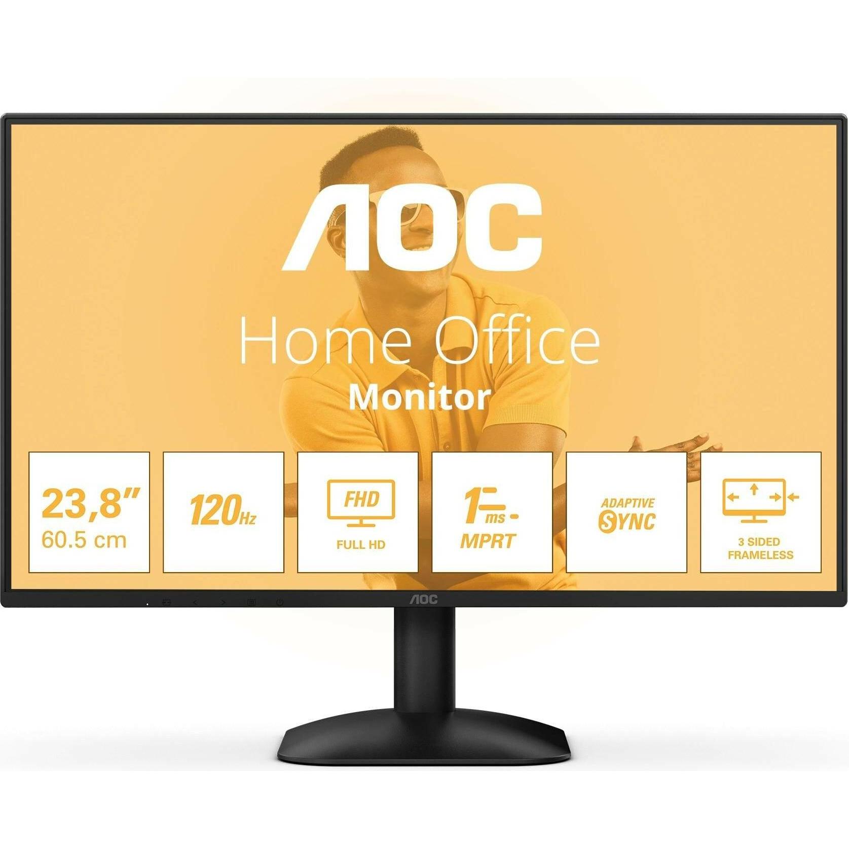 AOC 24B31H (1920 x 1080 Pixel, 23.80"), Monitor, Schwarz