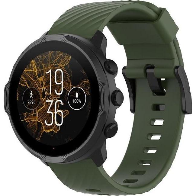 Thumbnail - Strap-it Silikonarmband (Silikon, Suunto 7), Uhrenarmband, Grün