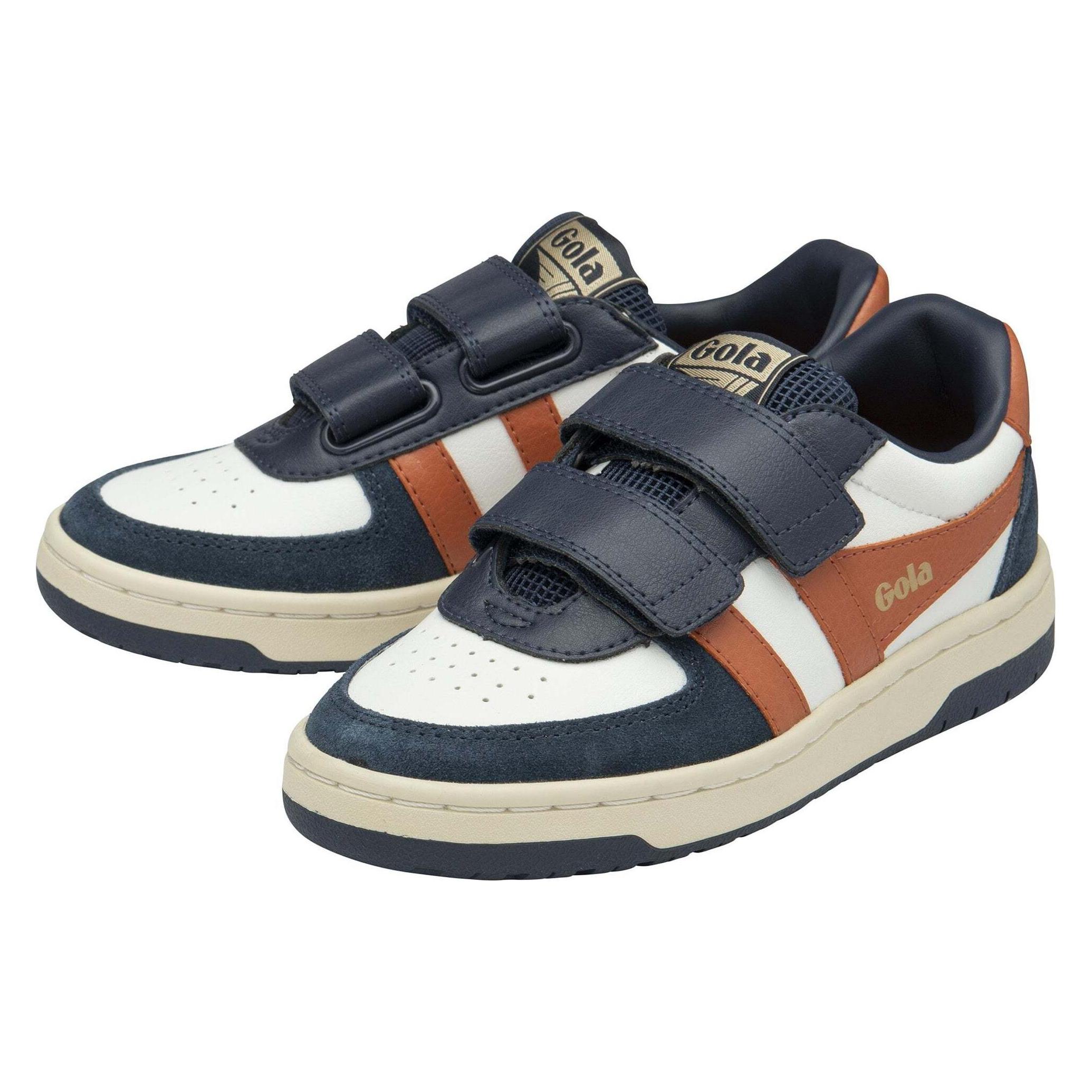 Gola, Jungen, Sneakers, Kid's Hawk Strap, Orange, Mehrfarbig, Weiss, (32)