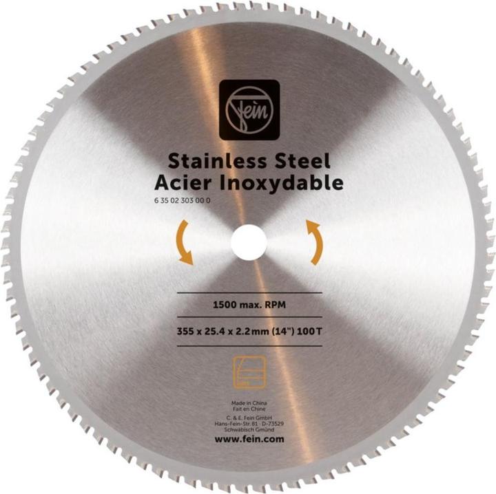 Actual product image Fein Saw Blade For Stainless Steel