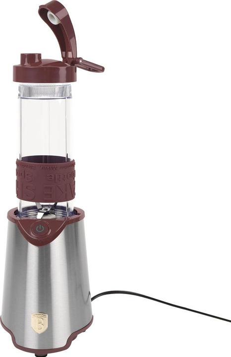 Actual product image BerlingerHaus Design blender incl. sports bottle 570ml, 300 W, bordeaux (300 W)