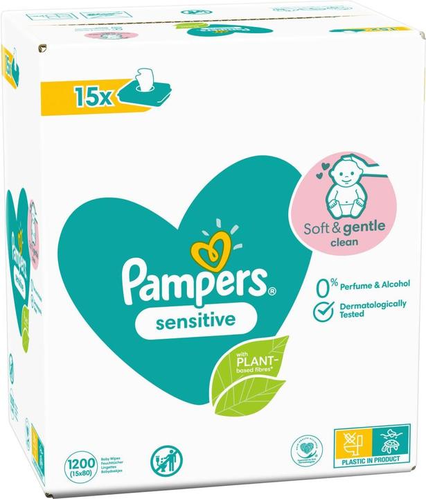 Productafbeelding Pampers Gevoelige (1200 Stuk)