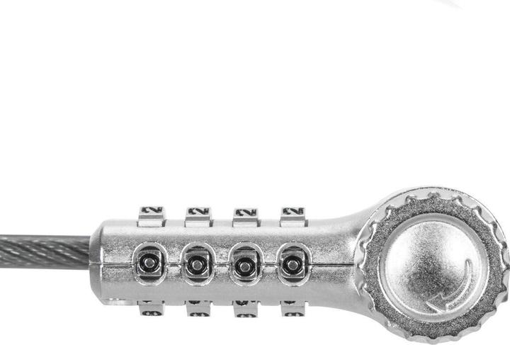 Actual product image Targus ASP96RGLX, 2 m, Combination lock, Galvanized steel, Silver