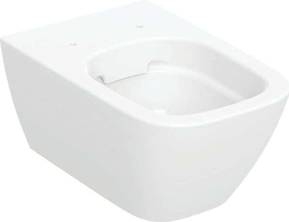 Actual product image Geberit Keramag / rimless low-level WC Smyle Square Rimfree white wall-hung with coating