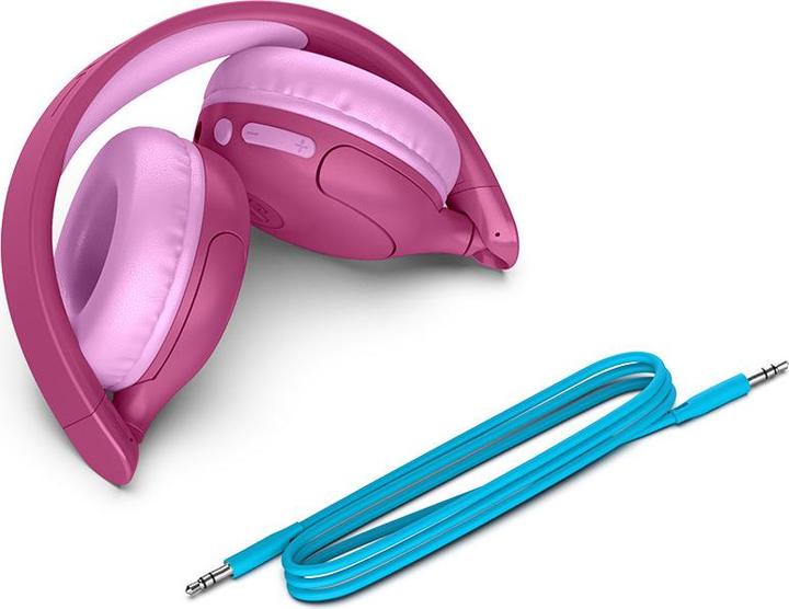 Actual product image JLab Audio JBuddies Pop Wireless On-Ear Pink
