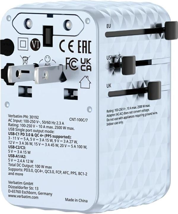Produktbild Verbatim Charge n Travel 100W