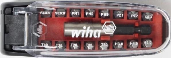 Wiha Antgalių rinkinys su magnetiniu laikikliu CroCo (17 vnt.) (Presa esagonale con perno di bloccaggio (TR))