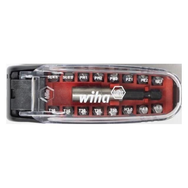 Wiha, Bits, Antgalių Rinkinys Su Magnetiniu Laikikliu CroCo (17 Vnt.) (Zeskantige Inbus Met Borgpen (Tr))