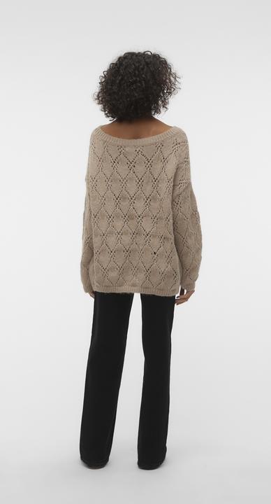 Actual product image Vero Moda VMSTAR LS BOATNECK LONG PULLOVER GA EXC Knitted jumper (S)