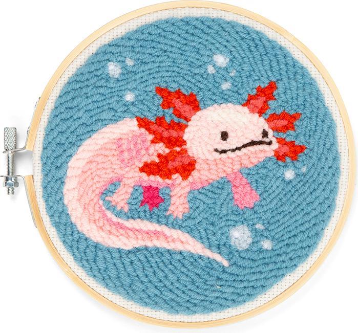 Produktbild Kikkerland Punch Needle Axolotl