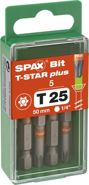 Produktbild Spax BIT T-STAR PLUS T25 50mm S (Innensechsrund TX)