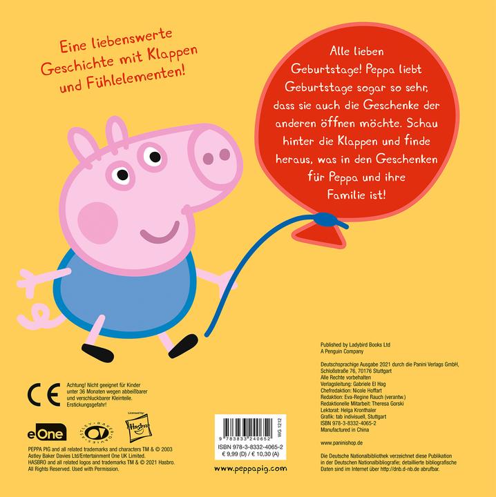 Produktbild Panini Peppa Pig: Peppa feiert Geburtstag (Deutsch, Panini, 2021)