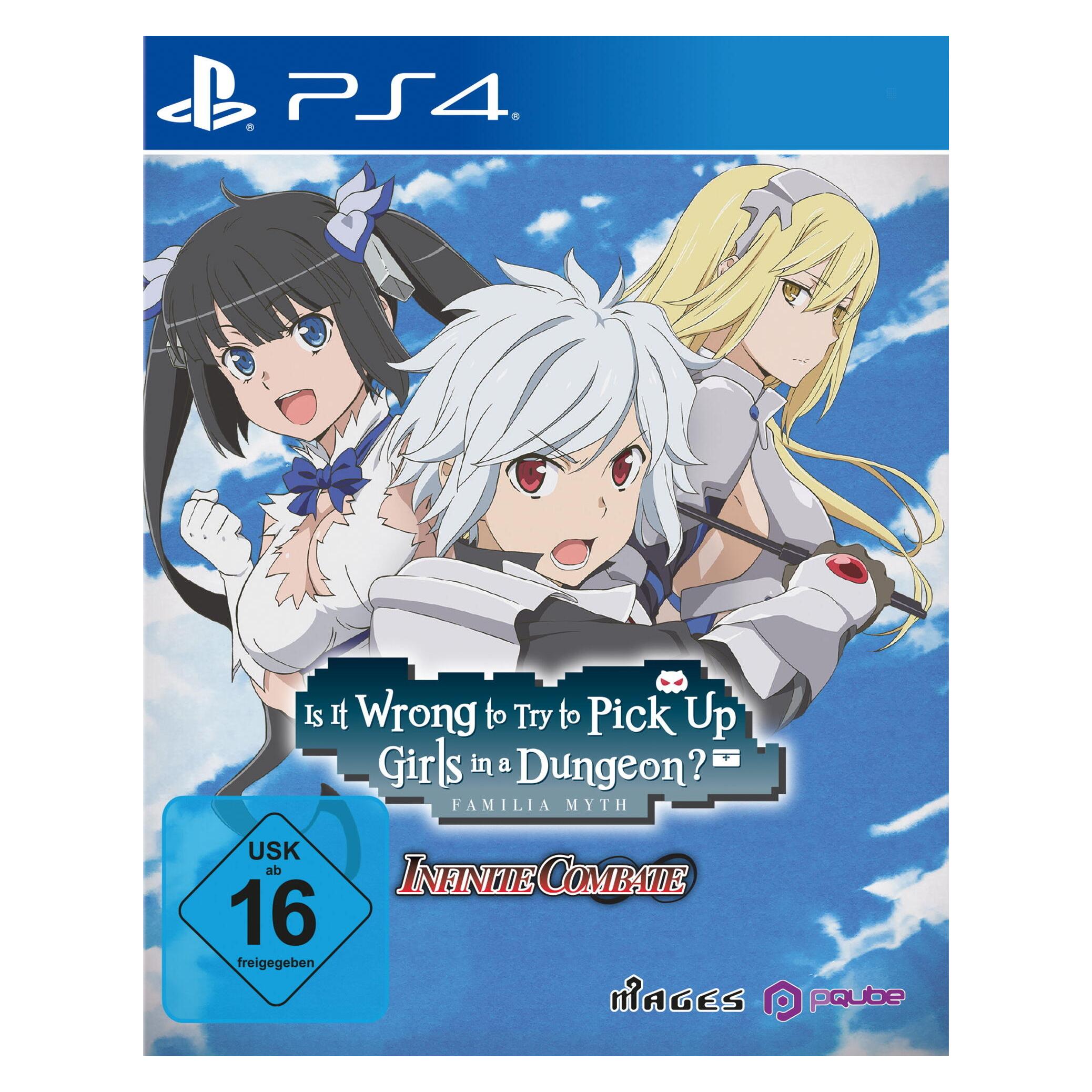 PQube Is It Wrong to Try to Pick Up Girls in a Dungeon? Infinite Combate Standaard PlayStation 4