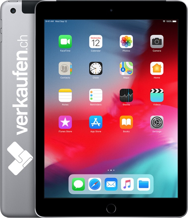 Actual product image verkaufen.ch iPad 6 WiFi 4G (4G, 9.70", 128 GB, Space Grey, A / Like new)