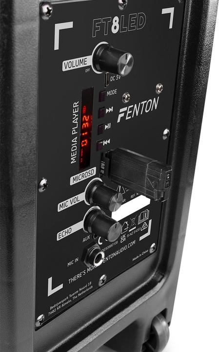 Immagine prodotto Fenton Altoparlante FT8LED-MK2 Party Speaker (Attivo, 1x 300 W)