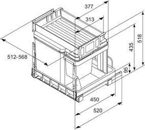 Actual product image SPC Müllex Euro-Boxx 55/60-R (60 l)