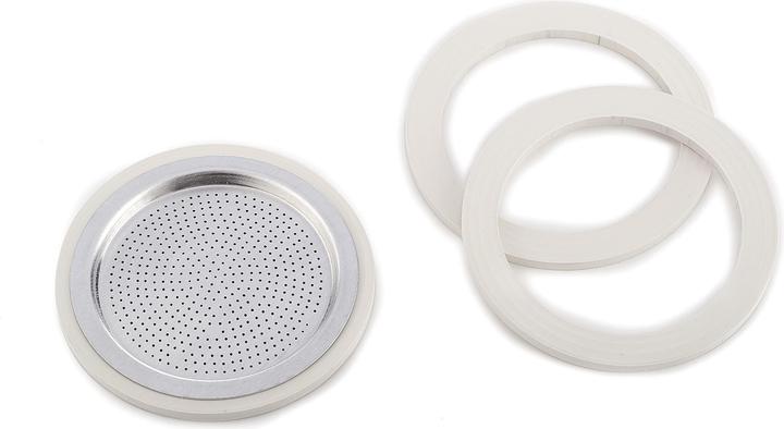 Guarnizione In Silicone E Filtro Di Ricambio Per Caffettiera - Set Per Moka Da 1 A 12 Tazze - Anello Di Tenuta Morbido E Durevole - Adatto Per Caffè Espresso