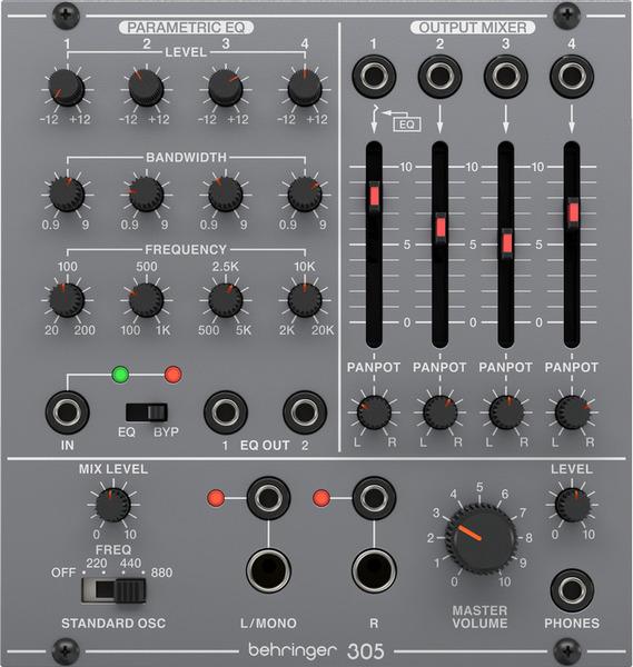 Behringer 995 Attenuatori Eurorack - Modulo Analogico Per Sintetizzatori | 3 Attenuatori Separati