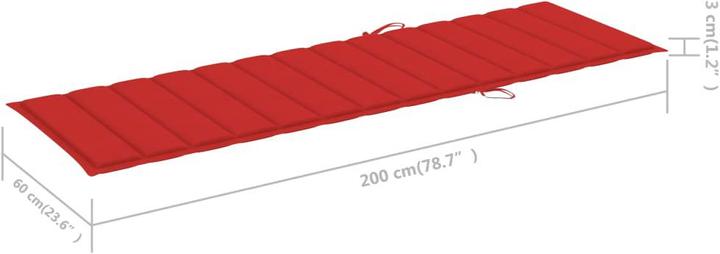 Produktbild vidaXL Sonnenliege (200 cm)