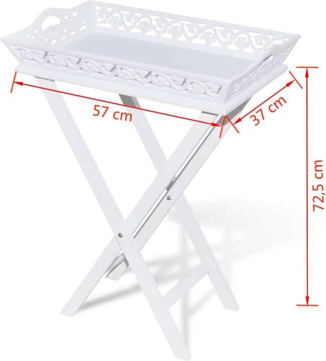 Produktbild vidaXL Beistelltisch (37 x 57 x 72.50 cm)