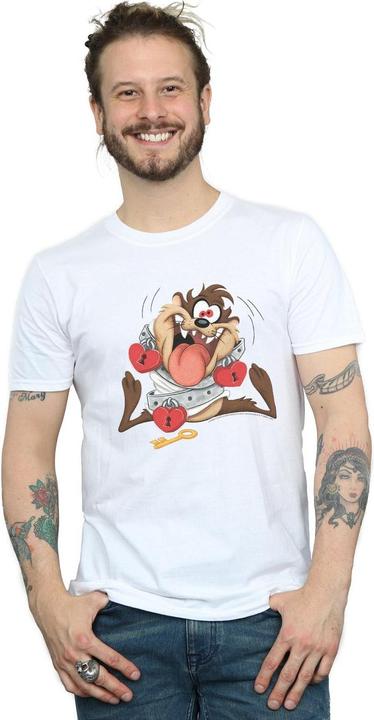 Actual product image Looney Tunes Mens Taz Valentine's Day Madly In Love T-Shirt (XL)