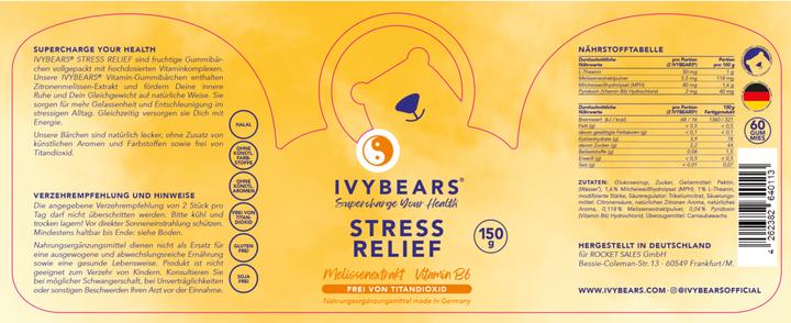 Image du produit IVYBears Stress Relief (2 pièce(s), Gummies, 300 g)