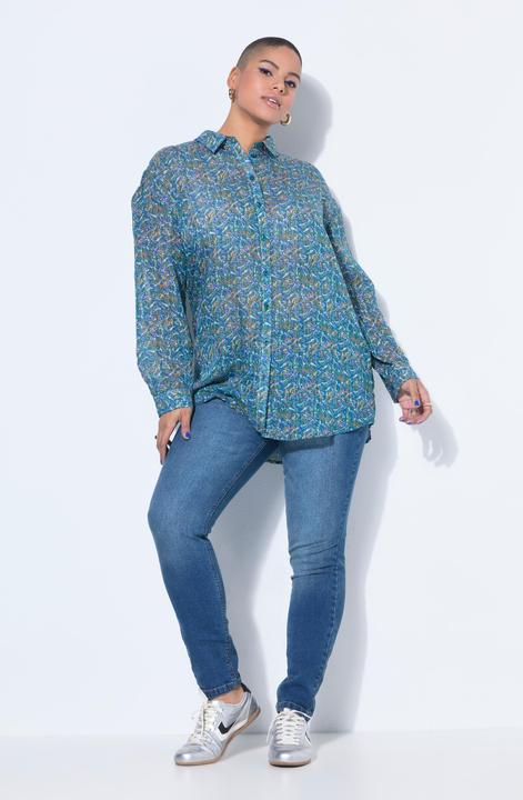 Actual product image Studio Untold Blouse, oversize shape, pattern with glittery thread (58, 60)