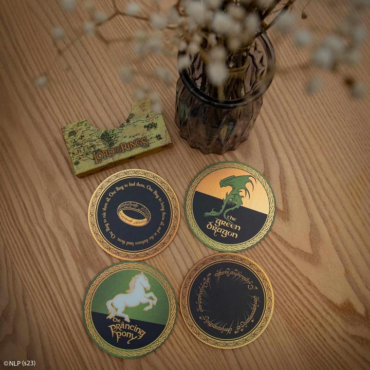 Produktbild Cinereplicas Lord of the Rings: Coaster (Set of 4) (4 x, Glasuntersetzer)