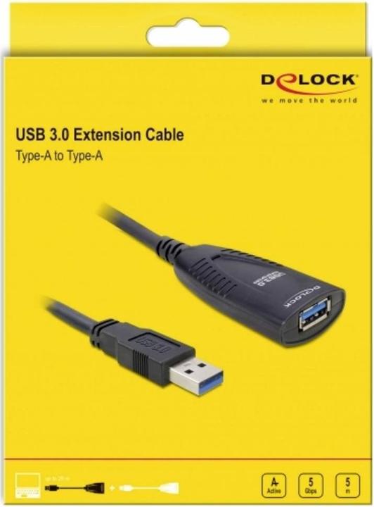 Immagine prodotto Delock cavo di prolunga USB 3.0 attivo (5 m, USB 3.0)