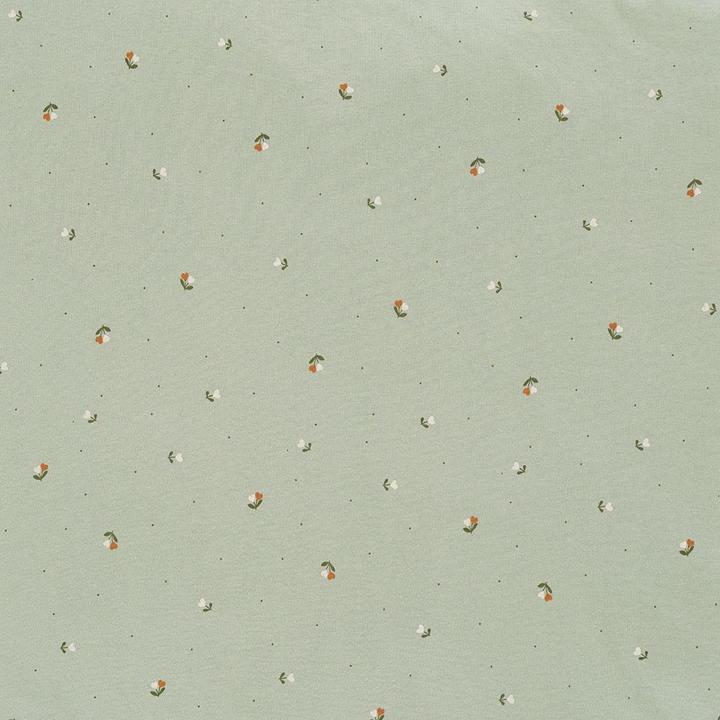 Immagine prodotto Träumeland Biancheria da letto in jersey Fiore verde 80/80 + /40