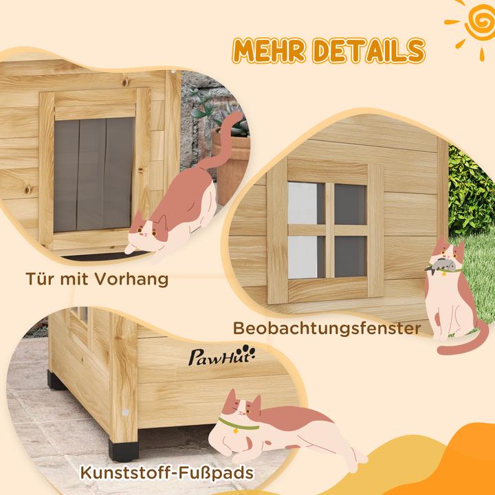 Produktbild PawHut Katzenhaus