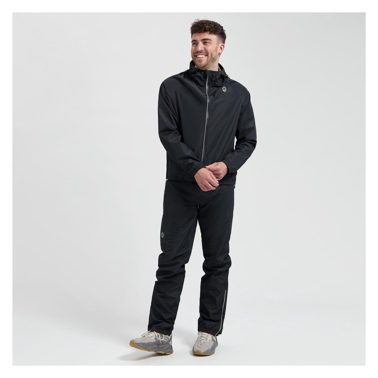 Rogelli, Velojacke, Pendler Regenanzug (L), Schwarz, L