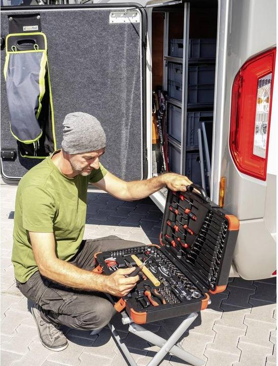 Productafbeelding Vigor Gereedschapskist V4 incl. gereedschap, sleutelmaat 3 - 32 mm, 95 onderdelen (95 onderdelen)