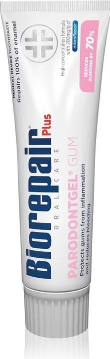 Biorepair Paradontgel Gum Repair Toothpaste Microrepair Fluoride-Free (75 ml)