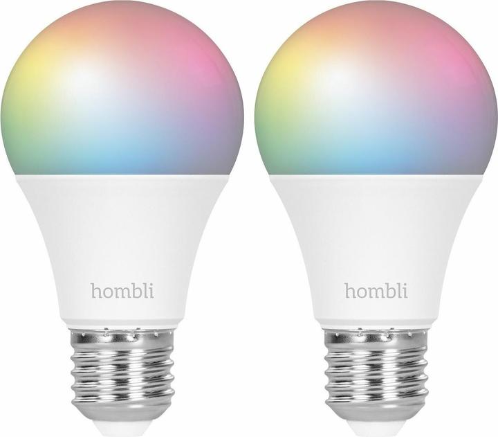 Hombli Smart Bulb 9W RGB (2x) (E27, 9 W, 800 lm, 2 x, F)