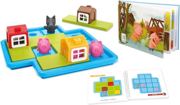 Immagine prodotto Smart Games Puzzle game Three Little Piggies - Deluxe (Inglese, Tedesco, Francese, Italiano, Spagnolo)