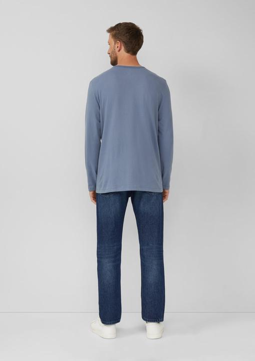 Produktbild s.Oliver T-Shirt Softes Longsleeve mit Crew Neck und Logo-Patch (L)