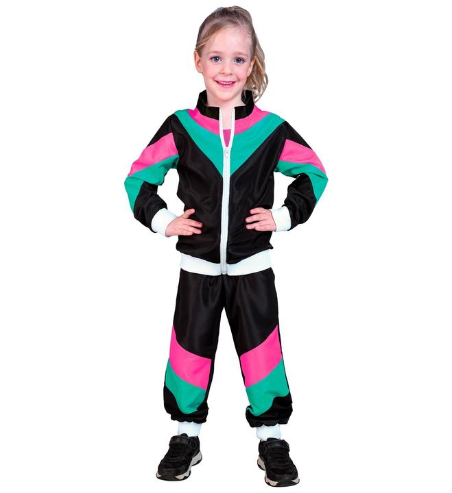 Produktbild Widmann 80er Jahre Schwarzer Jogginganzug für Kinder (122, 128)