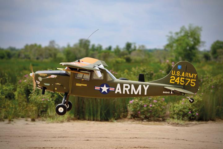 Actual product image Seagull Models ( SG-Models ) Cessna Bird Dog "Chickenman" 122" ARF 75-125CCm (Scale Helicopter)