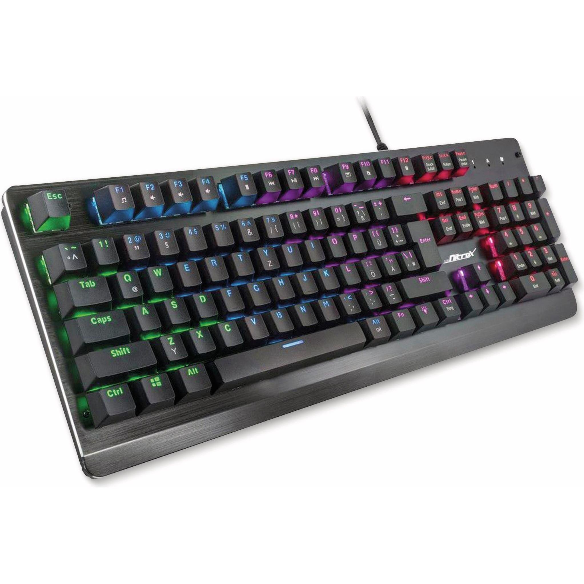 Intertech NK-2000MW (DE, Kabelgebunden), Tastatur, Schwarz