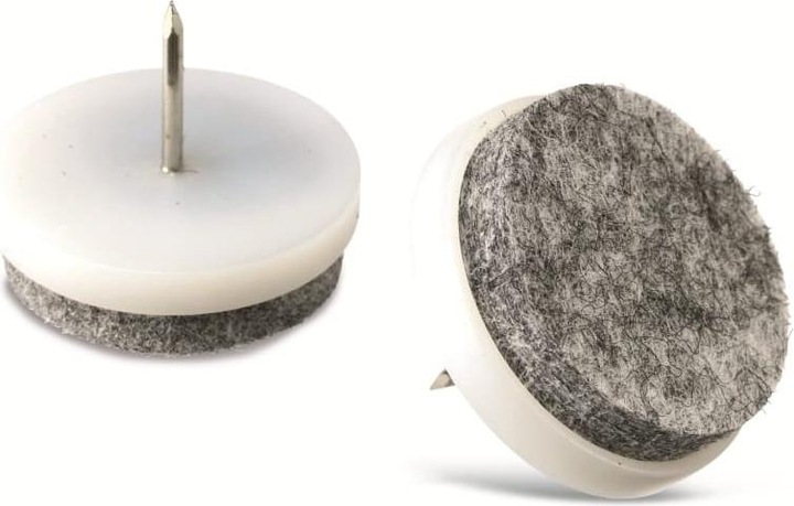 Produktbild Masterproof Filzgleiter mit Nagel, Ø 28 mm. 4 Stück (Filzgleiter, 4 Stück)